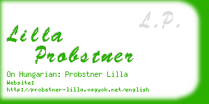 lilla probstner business card